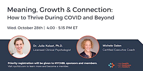 Meaning, Growth & Connection: How to Thrive During COVID and Beyond primary image