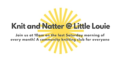 Imagen principal de Knit and Natter @ Little Louie