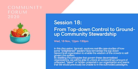 Session 18: From Top-down Control to Ground-up Community Stewardship primary image