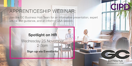 Gloucestershire College - HR Apprenticeships Webinar for Employers primary image