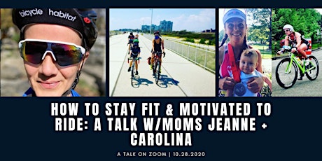 How to stay fit & motivated to ride: a talk w/moms Jeanne + Carolina primary image