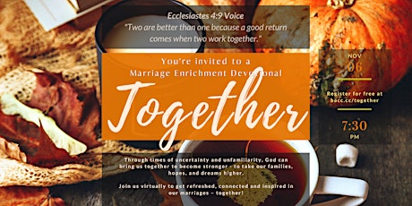 "Together" West Bay Marriage Enrichment Devotional primary image