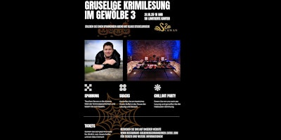 Image principale de Gruselige Krimilesung mit Klaus Stickelbroeck im Gewölbe 3 Kerken