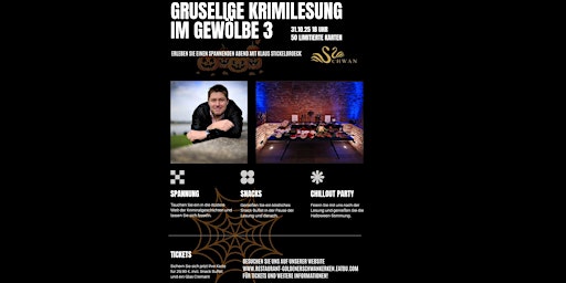 Image principale de Gruselige Krimilesung mit Klaus Stickelbroeck im Gewölbe 3 Kerken