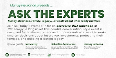 Image principale de Murray Insurance's Ask the Experts