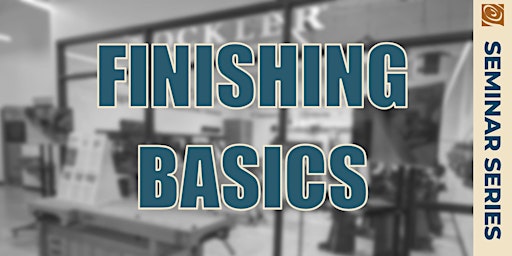 Wood Finishing Basics