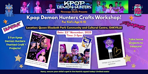 K-Pop Demon Hunters Craft Workshop for Kids primary image
