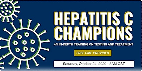 Hepatitis C Champions Training Virtual Conference - October 2020 primary image