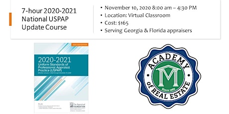 7-hour 2020-2021 National USPAP Update Course primary image