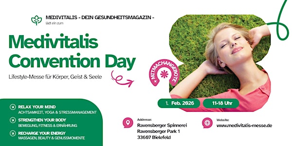 Medivitalis Convention Day - Lifestyle-Messe für Körper, Geist & Seele