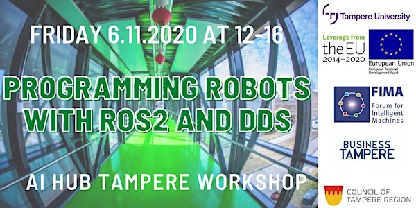 AI Hub Tampere Virtual Workshop: Programming Robots with ROS2 and DDS