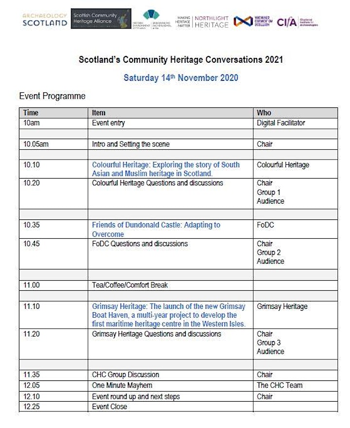 Scotland’s Community Heritage Conversations 2020-21: Celebrating Resilience image
