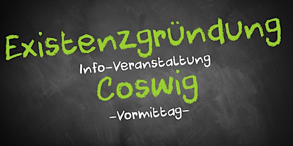 Existenzgründung Informationsveranstaltung Coswig