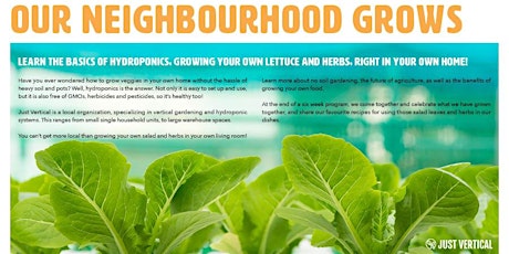 Our Neighbourhood Grows (Cohort 1) primary image