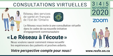 Consultations virtuelles « Le Réseau à l’écoute » primary image