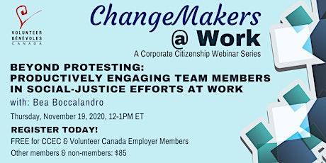 Changemakers@Work Webinar - Beyond Protesting primary image