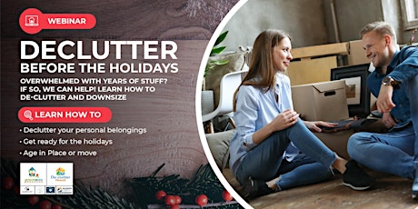 DECLUTTER BEFORE THE HOLIDAYS primary image