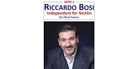 Meet Riccardo Bosi - Independent Candidate - Nicklin primary image