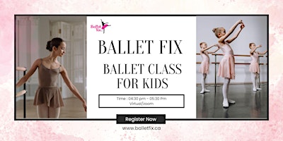 Image principale de Ballet for kiddos (age 6 to 12)