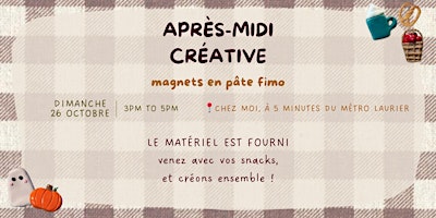 Image principale de Après-midi créative - Magnets en pâte fimo