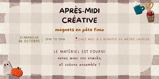 Image principale de Après-midi créative - Magnets en pâte fimo