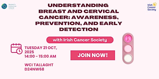 Image principale de Afternoon Tea & Cancer Awareness Talk – 21st October