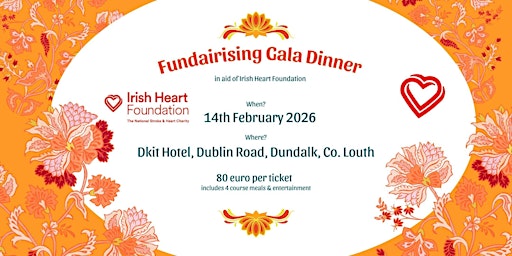 Image principale de Fundairisng Gala Dinner in aid of Irish Heart foundation