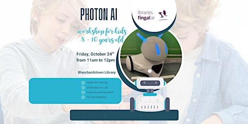 Image principale de Photon AI workshop for kids 8 to 10 years old