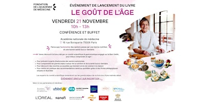 Image principale de Événement de lancement du livre "LE GOÛT DE L'ÂGE"