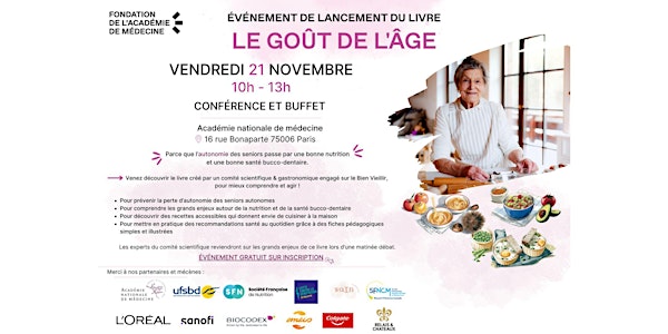 Événement de lancement du livre "LE GOÛT DE L'ÂGE"
