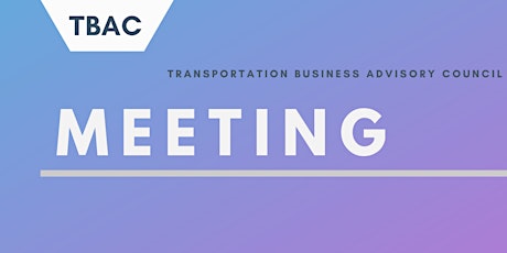 November 2020 TBAC General Meeting primary image