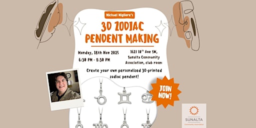 Hauptbild für 3D Zodiac Pendent Making Workshop