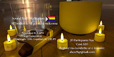Image principale de Sound Bath Meditation (LGBTQ friendly)