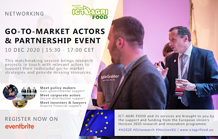 ICT-AGRI WORKSHOP: Go-to-market actors & partnership event image