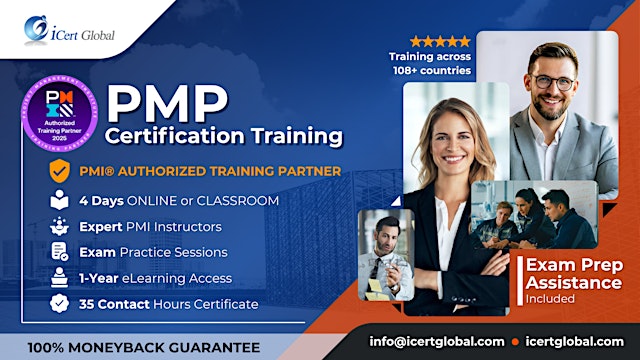 Hauptbild für PMP Certification Bootcamp – Weekend Classroom Training in Lewiston, CA