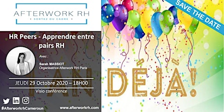 Image principale de AfterWork RH Cameroun  | HR Peers - Apprendre entre pairs RH  | Oct. 2020