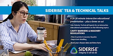 Siderise Tea & Technical:  Masonry Facades & Cavity Barriers primary image