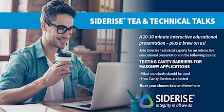 Siderise Tea & Technical: Testing Cavity Barriers for Masonry Applications primary image