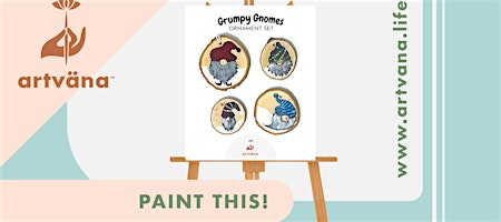 Holiday Paint & Sip at the 15% Board Game Cafe Tacoma by Artvana December image