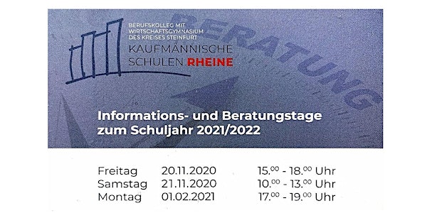 Informationstage an den Kaufmännischen Schulen Rheine