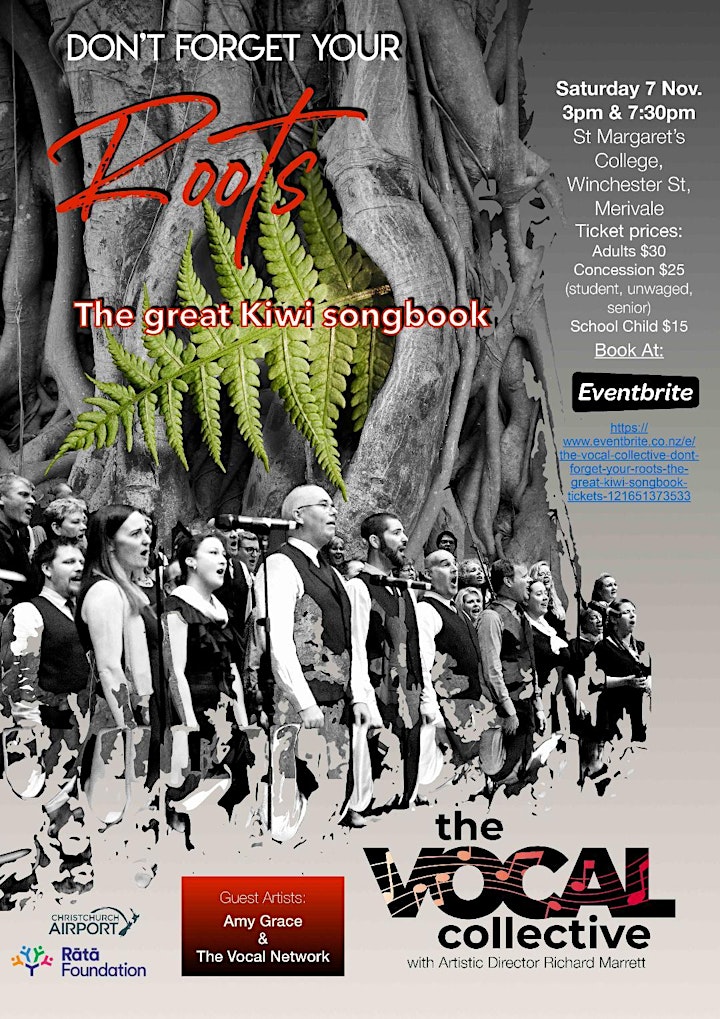 THE VOCAL COLLECTIVE   Don't forget your roots - The great Kiwi songbook image