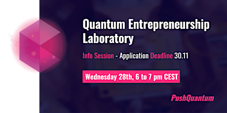 Quantum Entrepreneurship Laboratory - Info Event