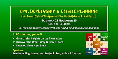 LPA, Deputyship & Estate Planning for Families with Special Needs Children