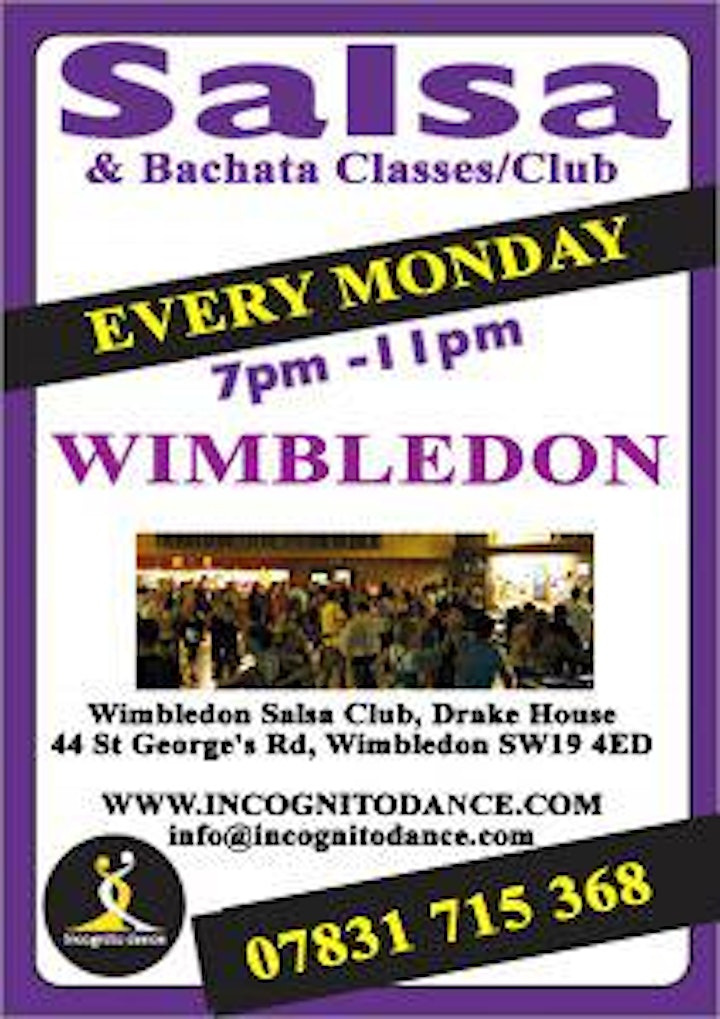 Salsa & Bachata on Mondays at Wimbledon Salsa & Bachata Club image