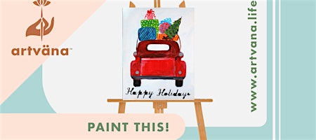 Artvana Holiday Paint & Sip at Cranes Castle in Bremerton December 2025 image