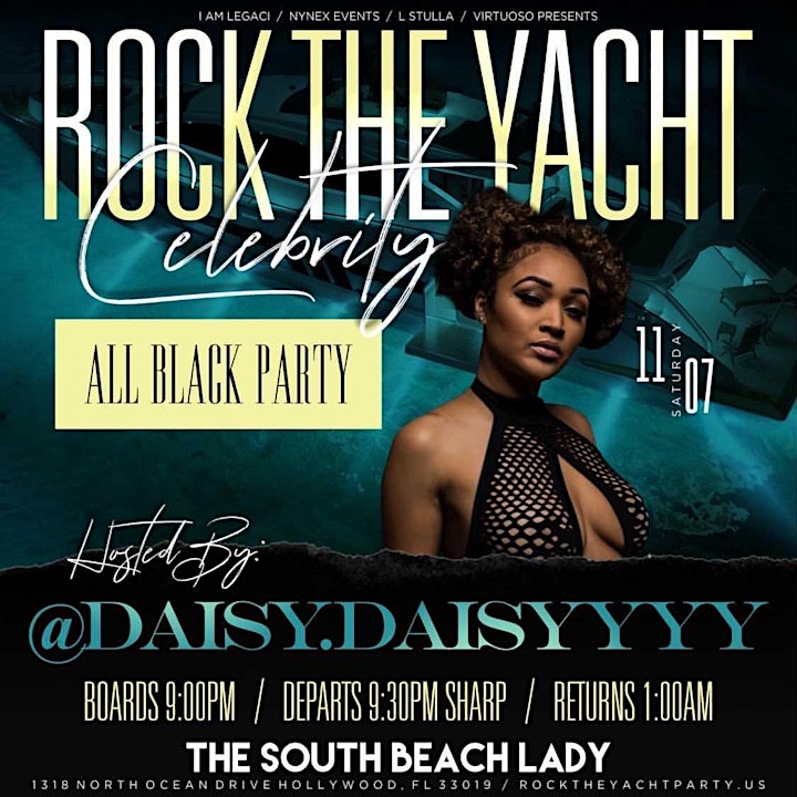 ROCK THE YACHT Celebrity All Black Party Hosted by image