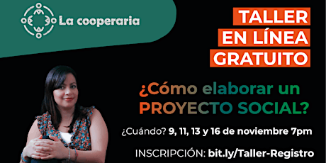 Imagen principal de Taller gratuito ¿Cómo elaborar un proyecto social?