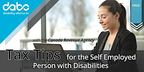 Tax Tips  for the Self Employed Person with Disabilities (Virtual)