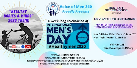 International Men's Day - A Week-Long Celebration by Voice of Men 360 primary image