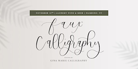 Hand-lettering/ Faux Calligraphy Workshop 101 primary image